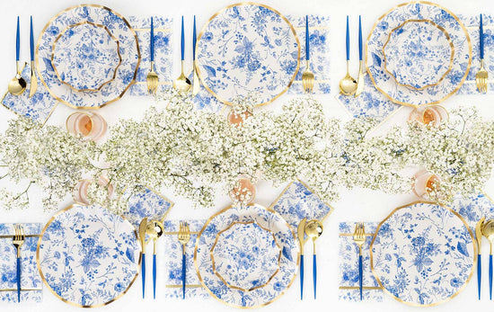 Wavy Paper Dinner Plates | 8pk Coastal Grandmother Vibes