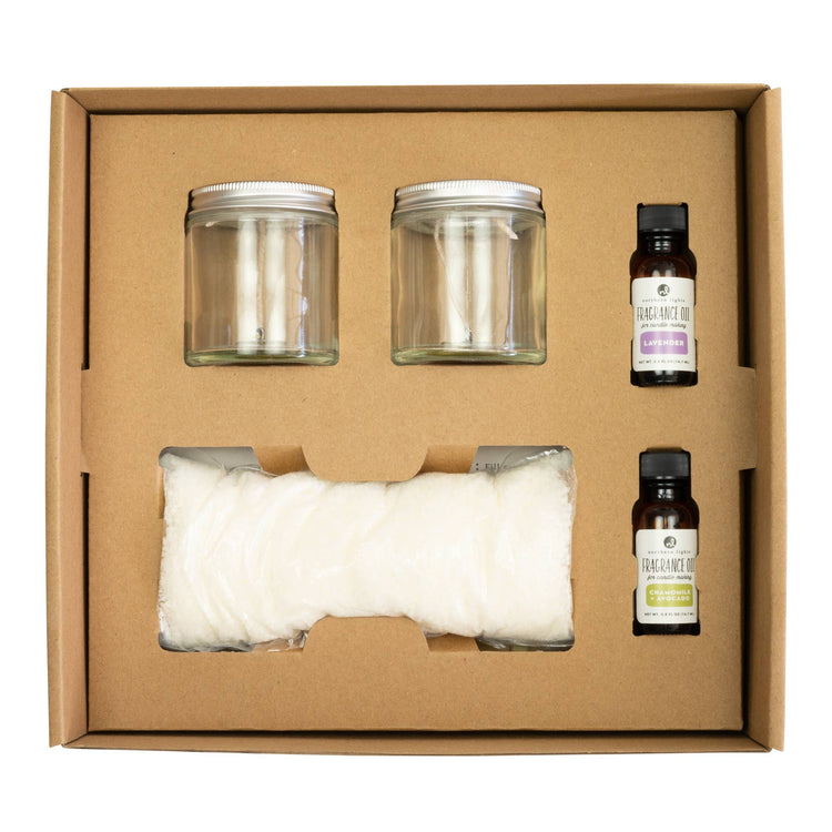 Candle Making Kit - 2pc, 3oz Glass Jar Candles