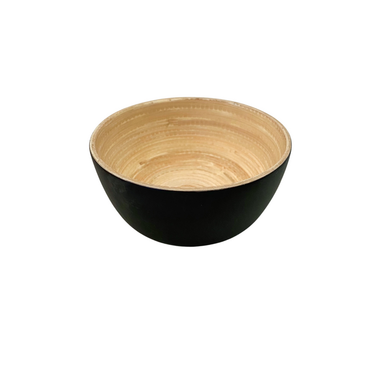 Bamboo Snack Bowl, Black