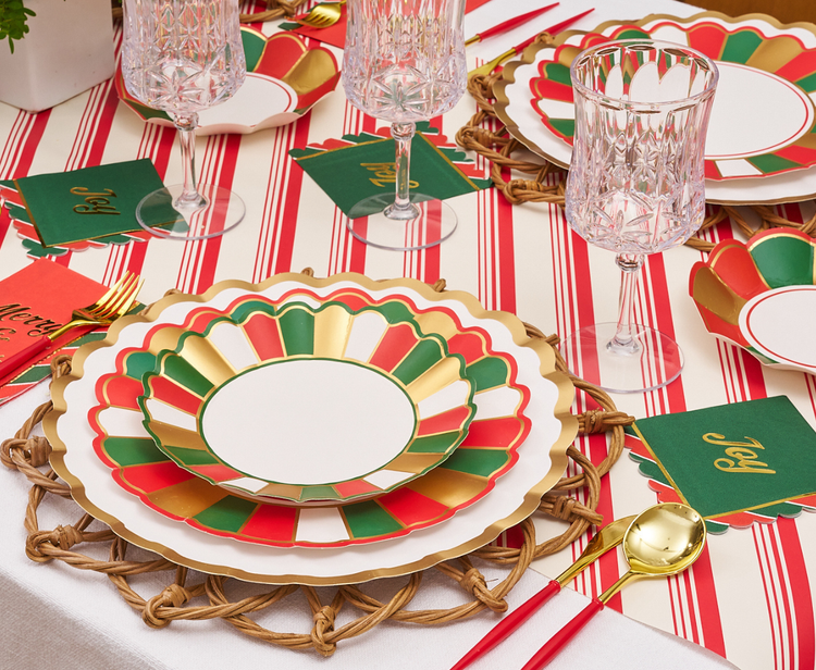 Joyful Christmas Salad Plates/8pk