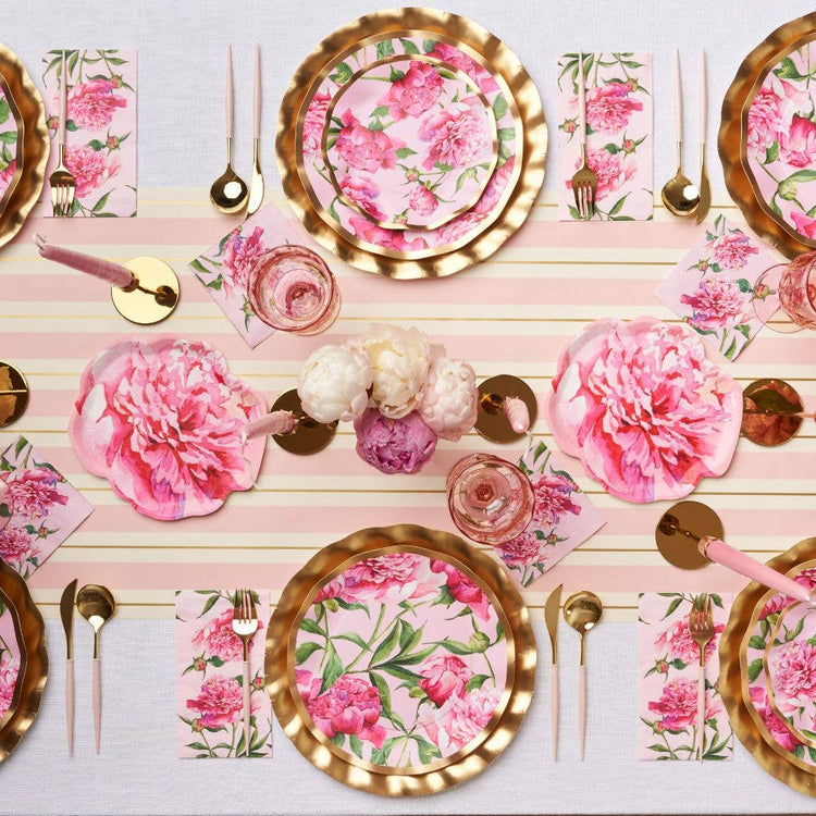 Pink Peonies Cocktail Napkins (20pk)