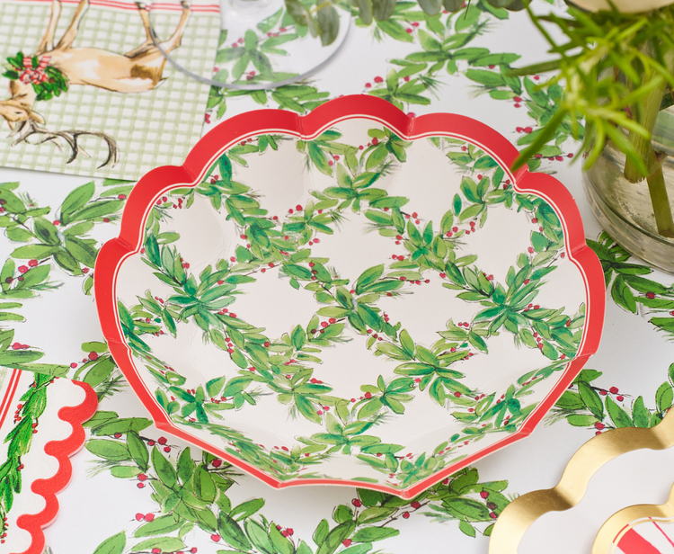 Holly Berry Appetizer/Dessert Bowls/8pk