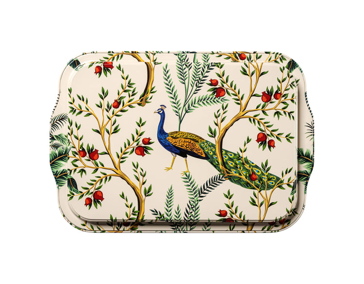 Metal Tray - Peacock - Large