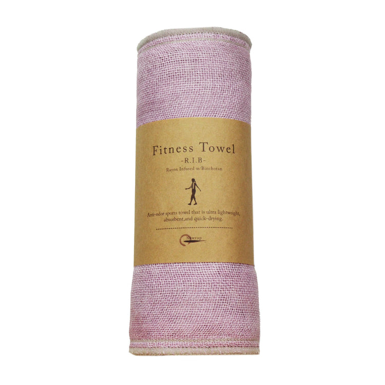 Nawrap Charcoal-infused Fitness Towel, Naturally Anti-Odor: Bright Pink