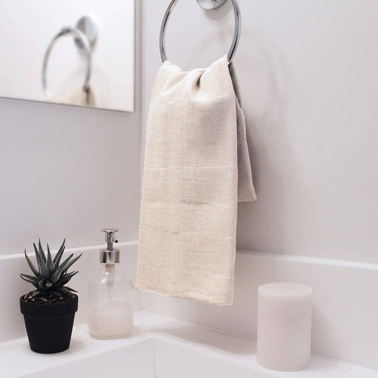 Nawrap Organic Cotton Hand Towel: Ivory