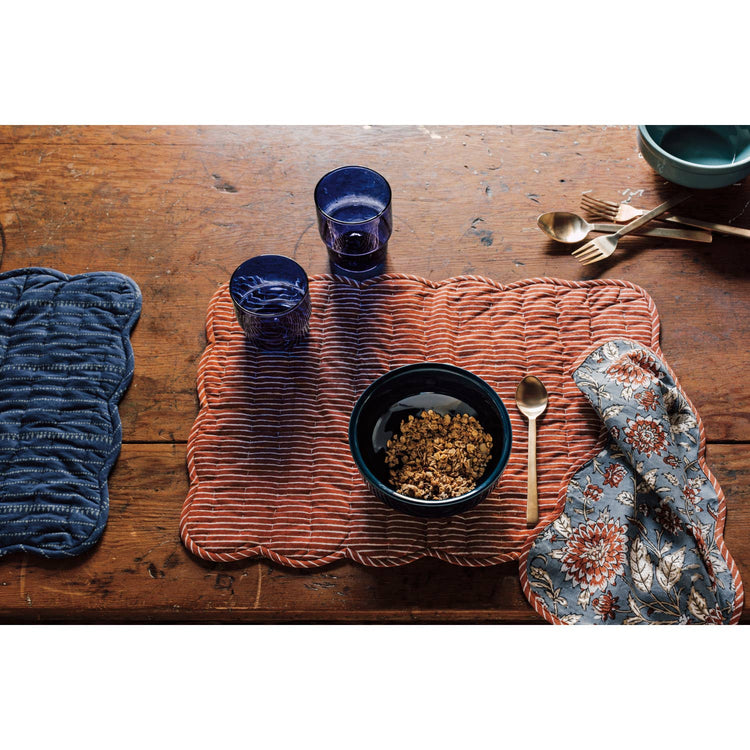 Dahlia Block Print Napkins Set of 4