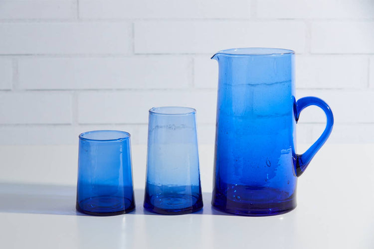 Moroccan Cone Jug - Blue