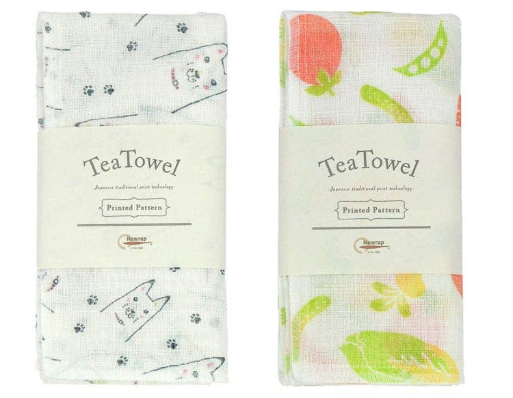 Nawrap Printed Tea Towel: Sea Creatures