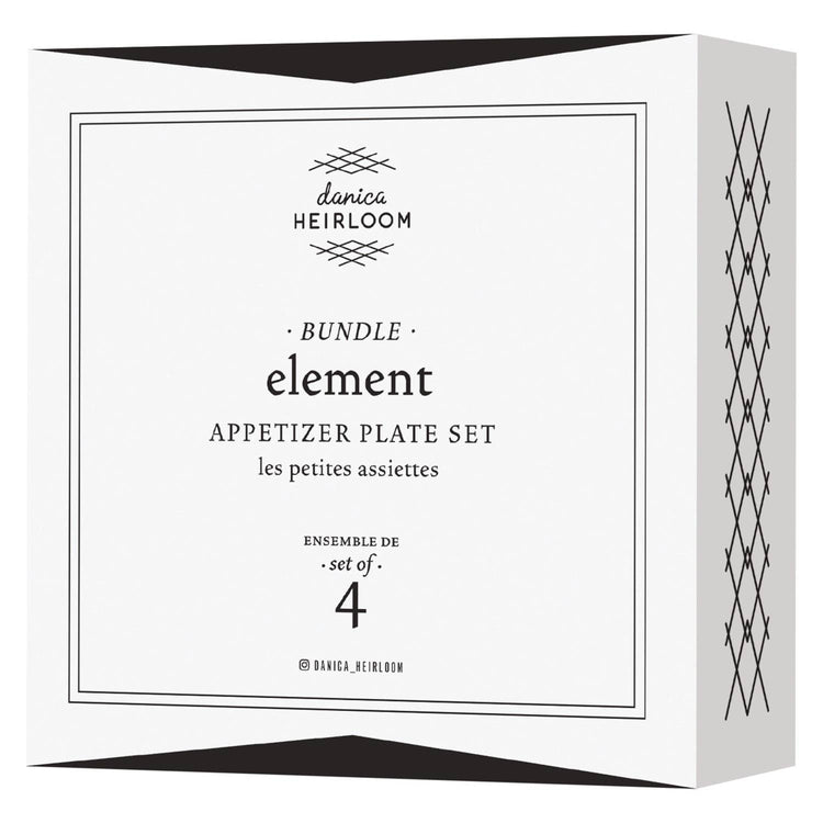 Bundle Element Appetizer Plates - Set of 4