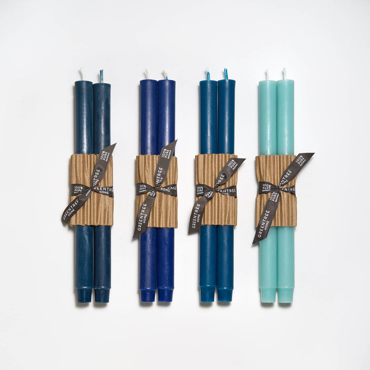 12" Church Tapers: Peacock