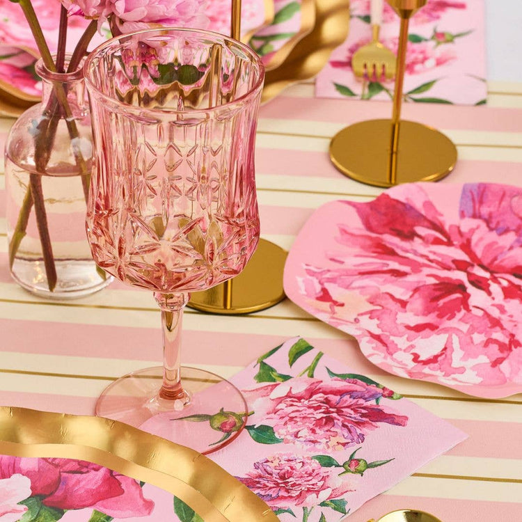 Pink Peonies Cocktail Napkins (20pk)