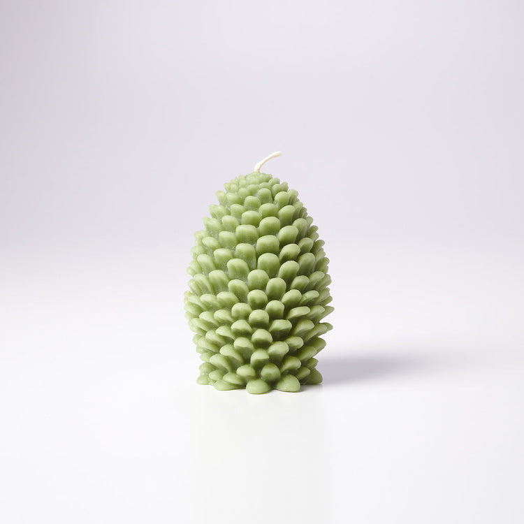 Candle, Large Pine Cone, Sage