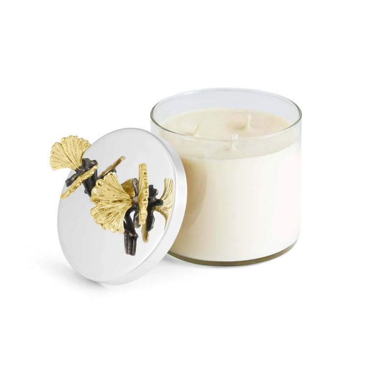 Butterfly ginkgo candle