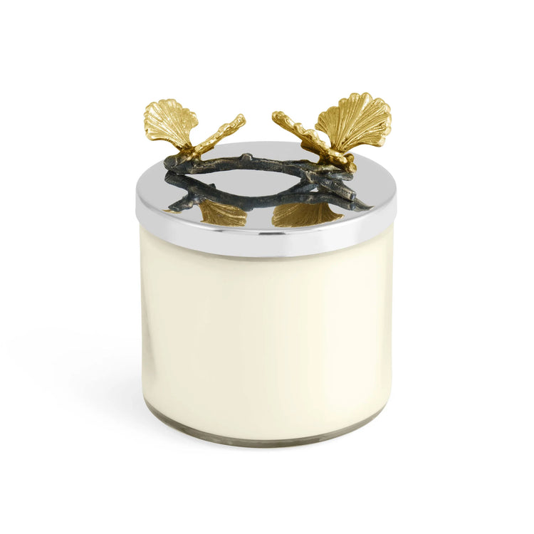 Butterfly ginkgo candle