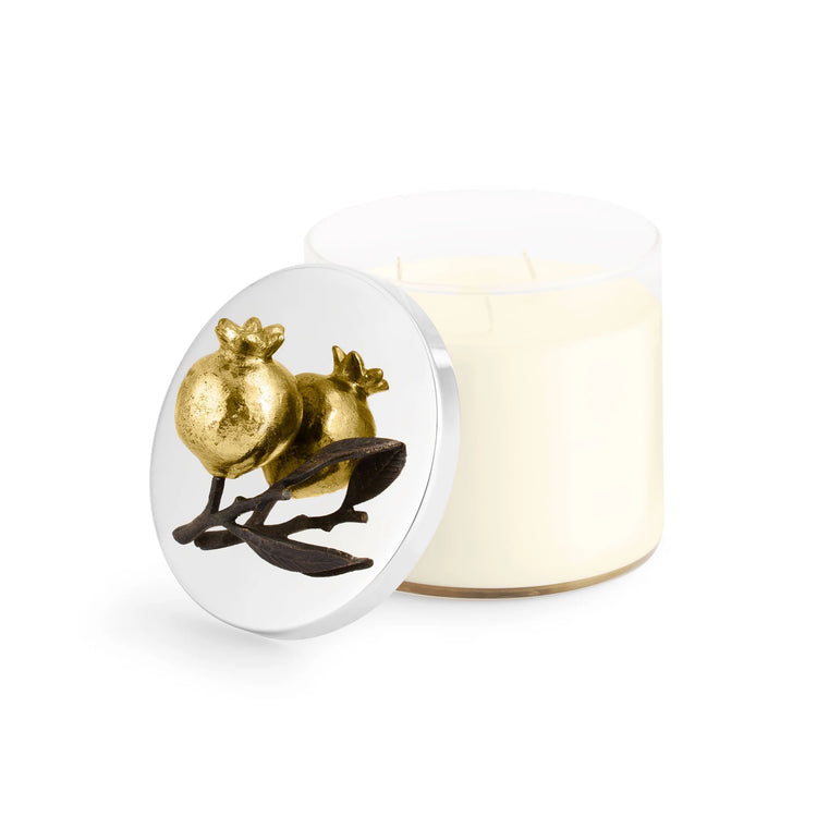 Pomegranate candle gold