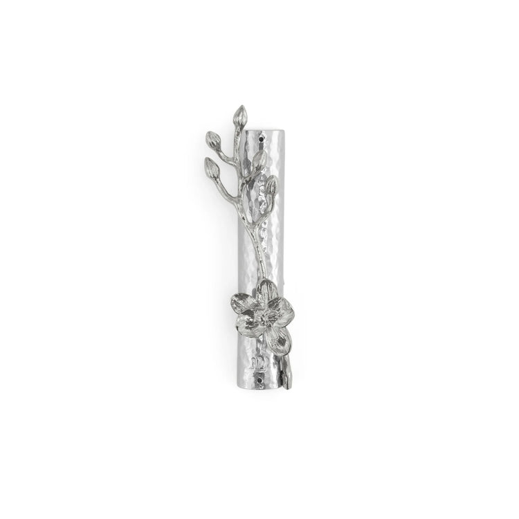 White orchid mezuzah