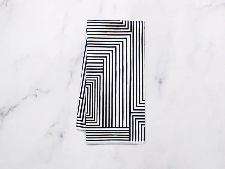 Dish Towel in Mono Maze