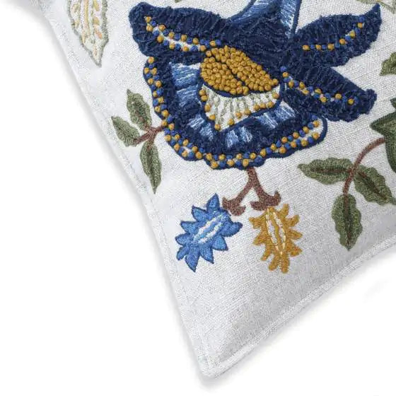 Cushion cover, French flora 18"x18"