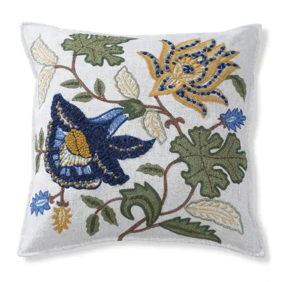 Cushion cover, French flora 18"x18"