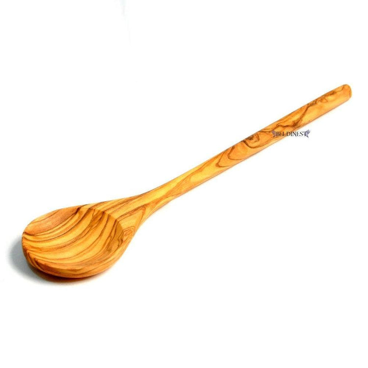 12" Olive Wood Round Cooking Spoon