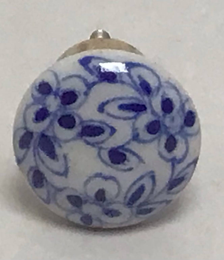 Pottery Knob Posey Ring Blue